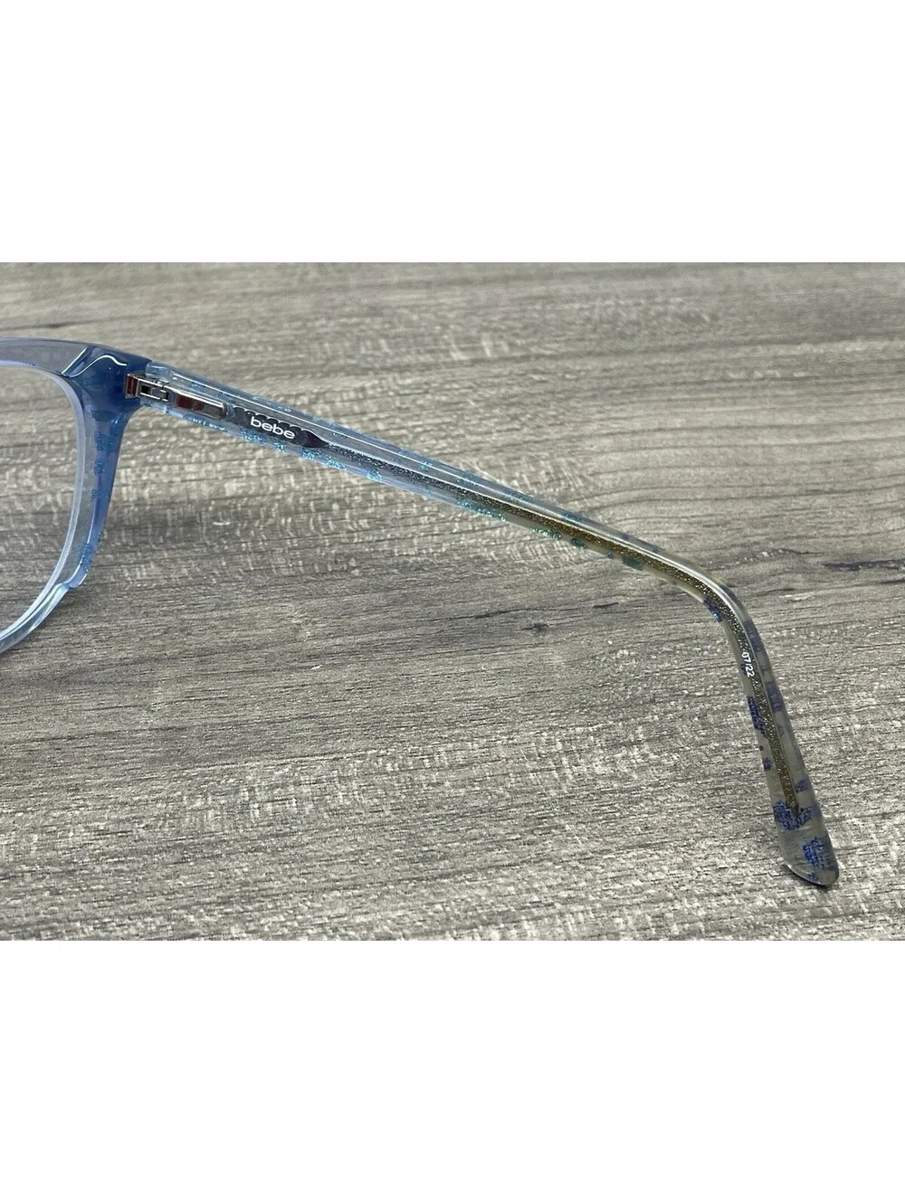 BEBE BB5208 (428) BLUE ANIMAL AUTHENTIC EYEGLASSES 52[]17-135 FRAMES ONLY